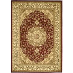 LYNDHURST, RED / IVORY, 8' X 11', Area Rug, LNH222B-8