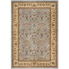 LYNDHURST, LIGHT BLUE / IVORY, 5'-3" X 7'-6", Area Rug