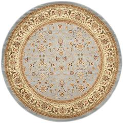 LYNDHURST, LIGHT BLUE / IVORY, 6' X 6' Round, Area Rug