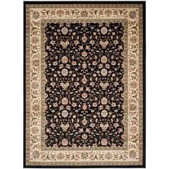 LYNDHURST, BLACK / IVORY, 9' X 12', Area Rug, LNH316B-9
