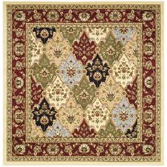LYNDHURST, MULTI / RED, 6' X 6' Square, Area Rug, LNH320A-6SQ