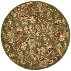 LYNDHURST, SAGE, 5'-3" X 5'-3" Round, Area Rug