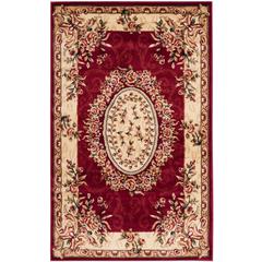 LYNDHURST, RED / IVORY, 3'-3" X 5'-3", Area Rug, LNH328C-3