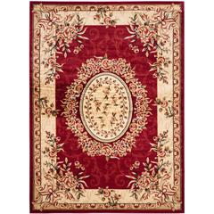 LYNDHURST, RED / IVORY, 8' X 11', Area Rug, LNH328C-8