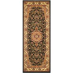 LYNDHURST, BLACK / IVORY, 2'-3" X 6', Area Rug, LNH329A-26