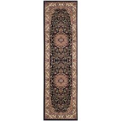 LYNDHURST, BLACK / IVORY, 2'-3" X 8', Area Rug, LNH329A-28