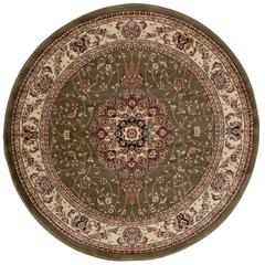 LYNDHURST, SAGE / IVORY, 10' X 10' Round, Area Rug