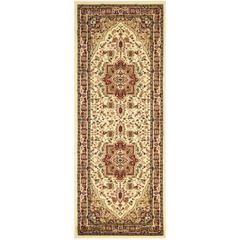 LYNDHURST, IVORY / RED, 2'-3" X 10', Area Rug