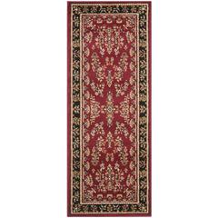 LYNDHURST, RED / BLACK, 2'-3" X 10', Area Rug, LNH331B-210