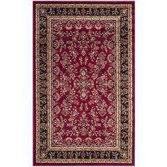LYNDHURST, RED / BLACK, 3'-3" X 5'-3", Area Rug, LNH331B-3