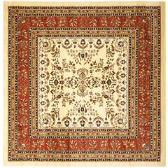 LYNDHURST, IVORY / RUST, 8' X 8' Square, Area Rug, LNH331R-8SQ