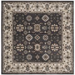 LYNDHURST, GREY / CREAM, 7' X 7' Square, Area Rug, LNH332G-7SQ