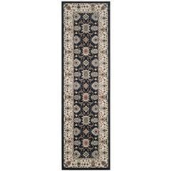 LYNDHURST, NAVY / CREME, 2'-3" X 8', Area Rug