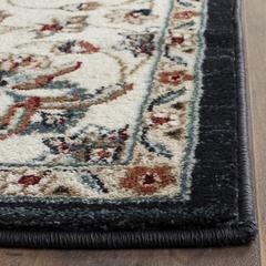LYNDHURST, NAVY / CREME, 4' X 6', Area Rug
