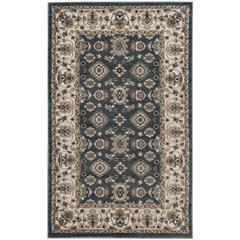 LYNDHURST, TEAL / CREAM, 3'-3" X 5'-3", Area Rug