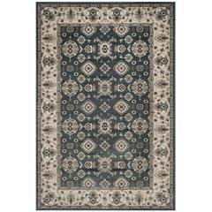 LYNDHURST, TEAL / CREAM, 4' X 6', Area Rug