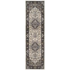 LYNDHURST, CREAM / NAVY, 2'-3" X 8', Area Rug, LNH334K-28