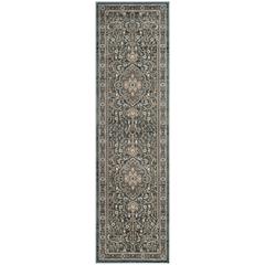 LYNDHURST, TEAL / GREY, 2'-3" X 8', Area Rug