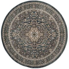 LYNDHURST, TEAL / GREY, 7' X 7' Round, Area Rug