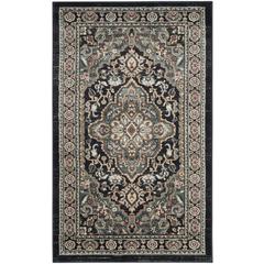 LYNDHURST, ANTHRACITE / TEAL, 3'-3" X 5'-3", Area Rug