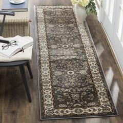 LYNDHURST, GREY / CREAM, 2'-3" X 12', Area Rug, LNH340G-212