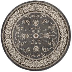 LYNDHURST, GREY / CREAM, 7' X 7' Round, Area Rug, LNH340G-7R