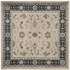 LYNDHURST, LIGHT BEIGE / ANTHRACITE, 7' X 7' Square, Area Rug