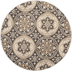 LYNDHURST, LIGHT GREY / BEIGE, 8' X 8' Round, Area Rug