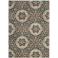 LYNDHURST, SLATE BLUE / BEIGE, 8' X 11', Area Rug