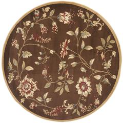 LYNDHURST, BROWN / MULTI, 5'-3" X 5'-3" Round, Area Rug, LNH552-2591-5R