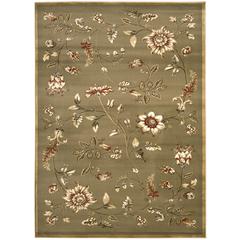LYNDHURST, GREEN / MULTI, 5'-3" X 7'-6", Area Rug