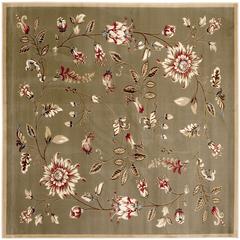 LYNDHURST, GREEN / MULTI, 6'-7" X 6'-7" Square, Area Rug