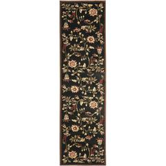 LYNDHURST, BLACK / MULTI, 2'-3" X 8', Area Rug, LNH552-9091-28