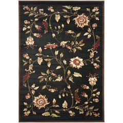 LYNDHURST, BLACK / MULTI, 5'-3" X 7'-6", Area Rug, LNH552-9091-5
