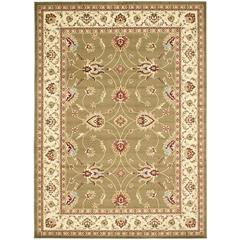 LYNDHURST, GREEN / IVORY, 8' X 11', Area Rug, LNH553-5212-8