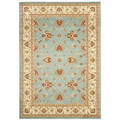LYNDHURST, BLUE / IVORY, 5'-3" X 7'-6", Area Rug, LNH553-6512-5