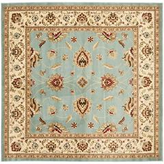 LYNDHURST, BLUE / IVORY, 6'-7" X 6'-7" Square, Area Rug, LNH553-6512-7SQ