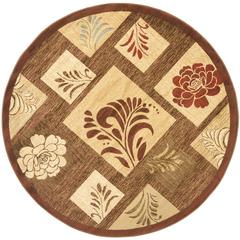 LYNDHURST, BROWN / MULTI, 5'-3" X 5'-3" Round, Area Rug, LNH554-2591-5R