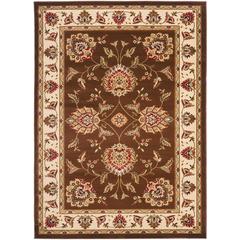 LYNDHURST, BROWN / IVORY, 5'-3" X 7'-6", Area Rug, LNH555-2512-5