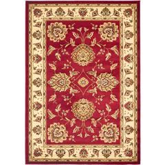 LYNDHURST, RED / IVORY, 5'-3" X 7'-6", Area Rug, LNH555-4012-5