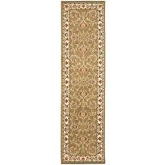 LYNDHURST, GREEN / IVORY, 2'-3" X 12', Area Rug, LNH555-5212-212