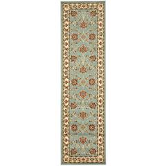 LYNDHURST, BLUE / IVORY, 2'-3" X 12', Area Rug, LNH555-6512-212