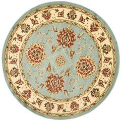 LYNDHURST, BLUE / IVORY, 5'-3" X 5'-3" Round, Area Rug, LNH555-6512-5R