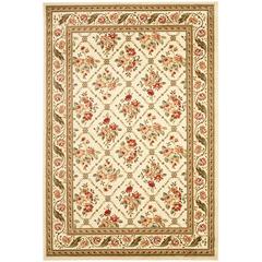 LYNDHURST, IVORY / IVORY, 5'-3" X 7'-6", Area Rug, LNH556-1212-5