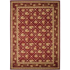 LYNDHURST, RED / RED, 8' X 11', Area Rug