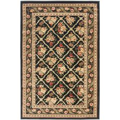 LYNDHURST, BLACK / BLACK, 3'-3" X 5'-3", Area Rug