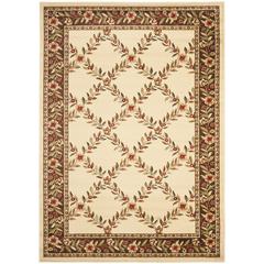 LYNDHURST, IVORY / BROWN, 5'-3" X 7'-6", Area Rug, LNH557-1225-5