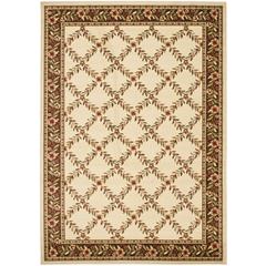 LYNDHURST, IVORY / BROWN, 8' X 11', Area Rug, LNH557-1225-8
