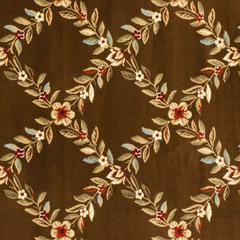LYNDHURST, BROWN / BROWN, 6'-7" X 6'-7" Square, Area Rug, LNH557-2525-7SQ
