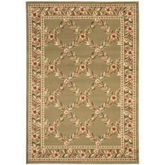 LYNDHURST, GREEN / GREEN, 5'-3" X 7'-6", Area Rug